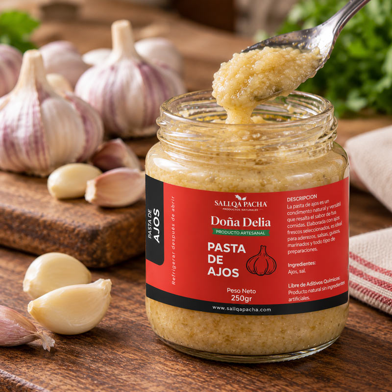 pasta de ajos natural