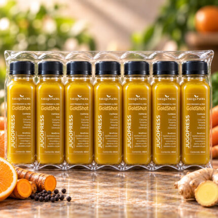 Gold Shot Cold Pressed paquete