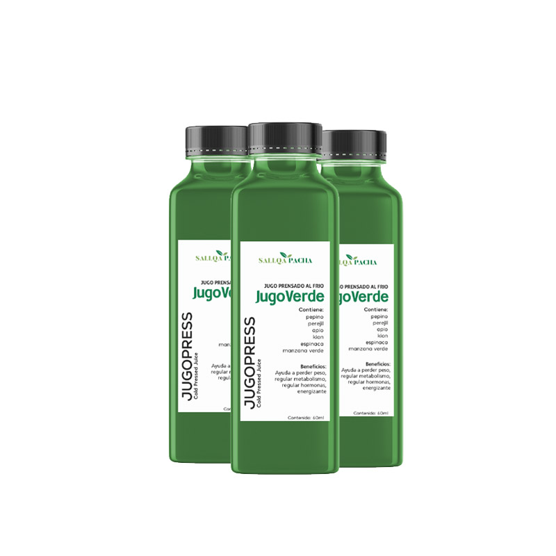 jugo verde shot cold pressed