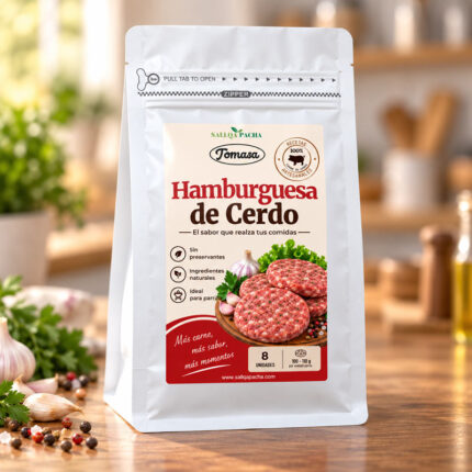 hamburguesa de cerdo