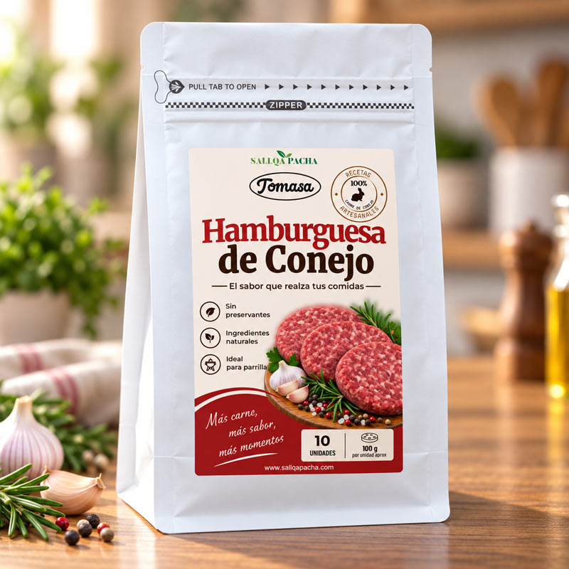 hamburguesa de conejo